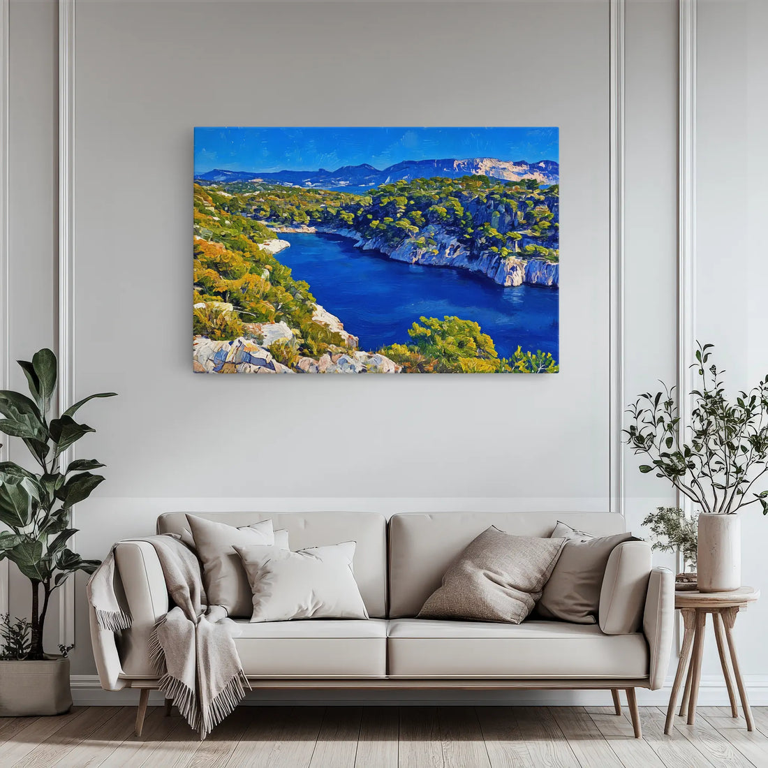 Mediterranean Cove Landscape Giclée Print 323029 Visual Wall Art AR3:2H Giclée Print