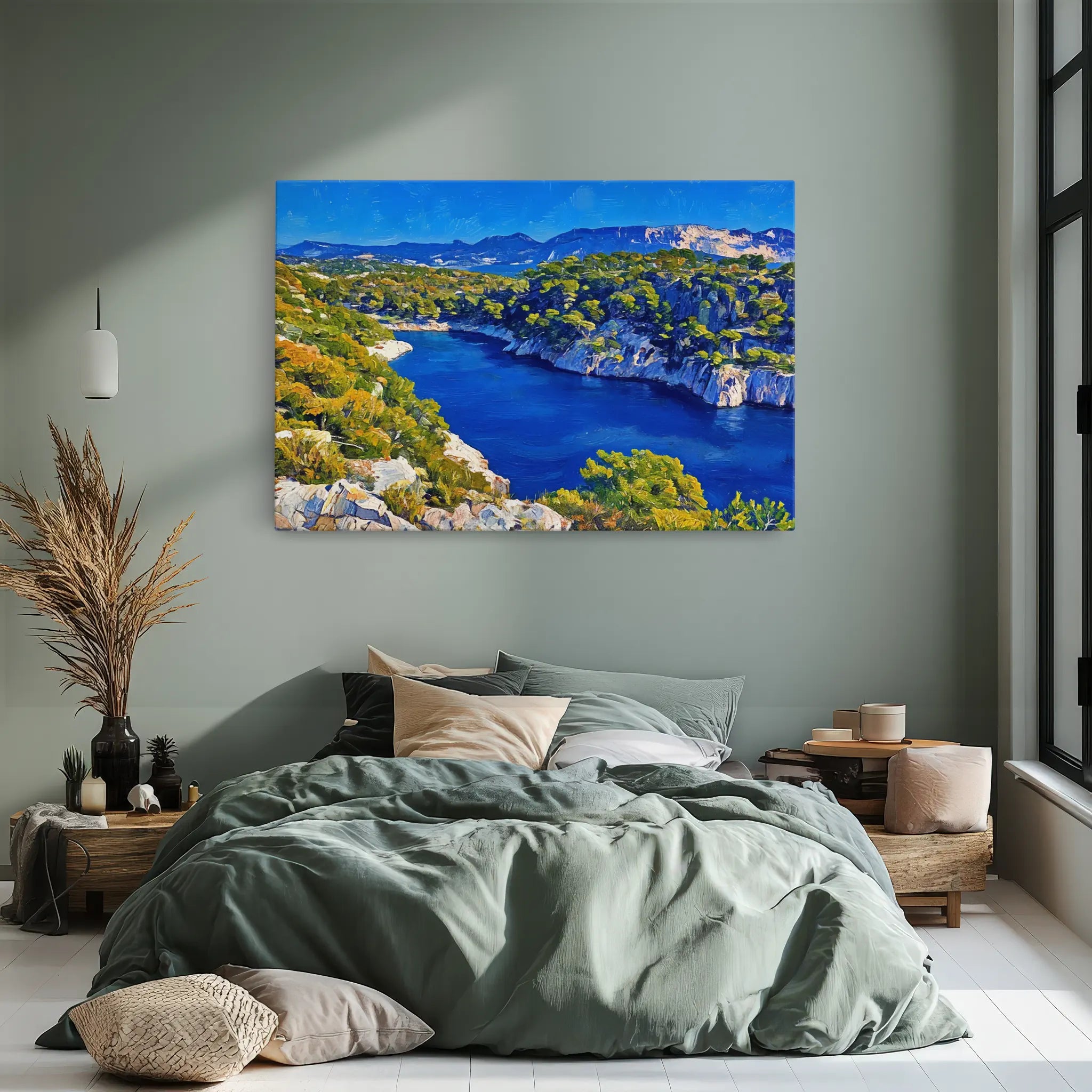 Mediterranean Cove Landscape Giclée Print 323029 Visual Wall Art AR3:2H Giclée Print