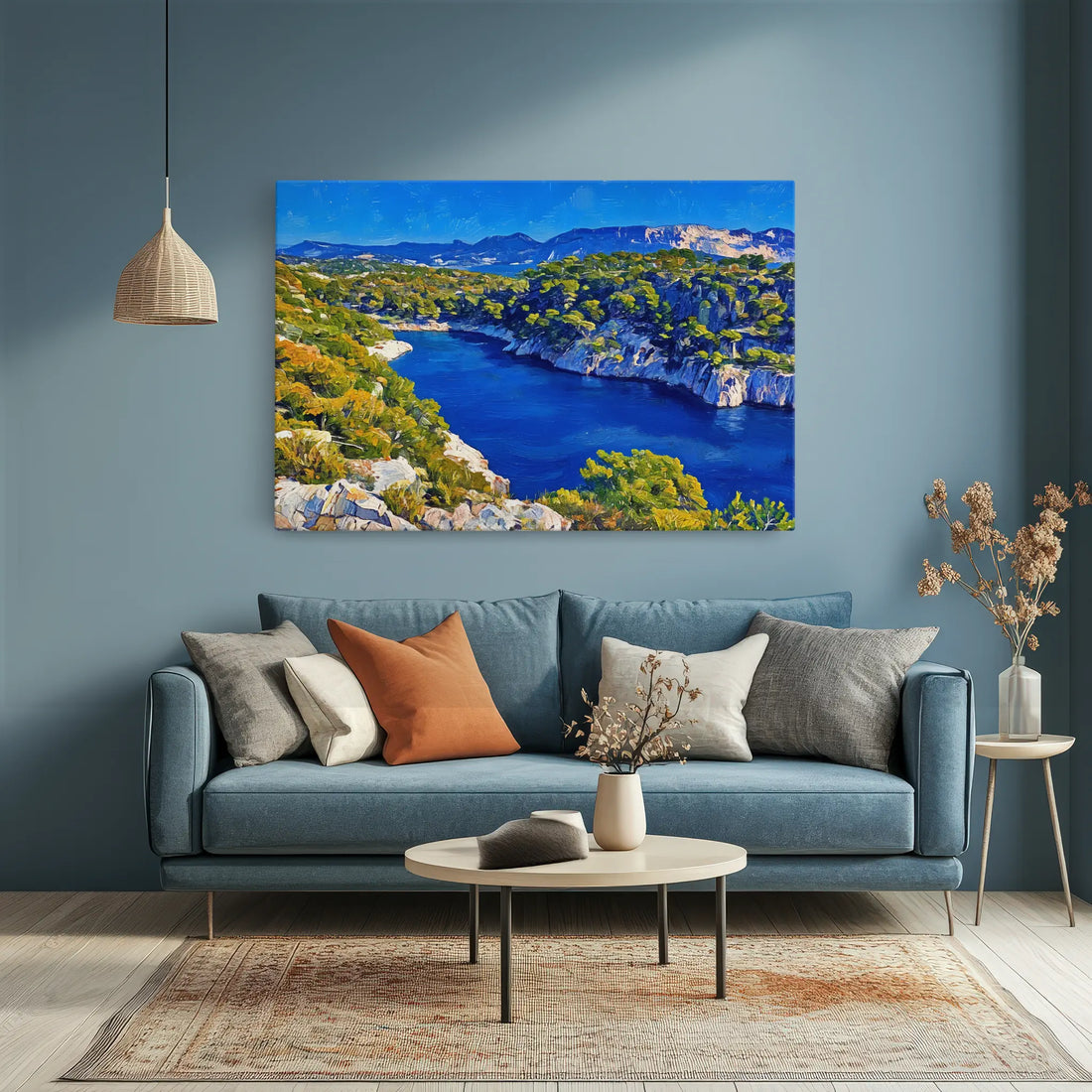 Mediterranean Cove Landscape Giclée Print 323029 Visual Wall Art AR3:2H Giclée Print