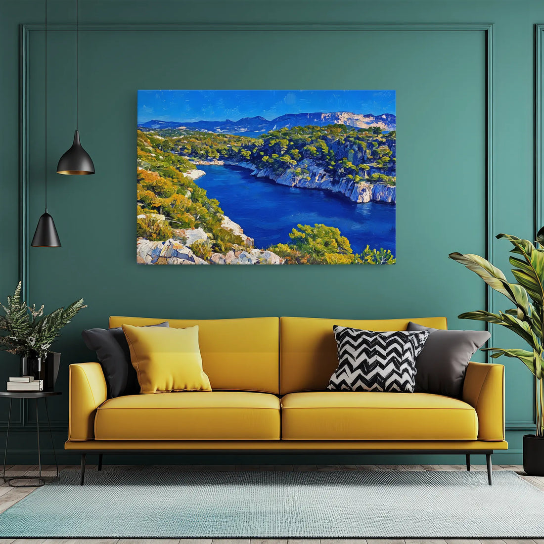 Mediterranean Cove Landscape Giclée Print 323029 Visual Wall Art AR3:2H Giclée Print