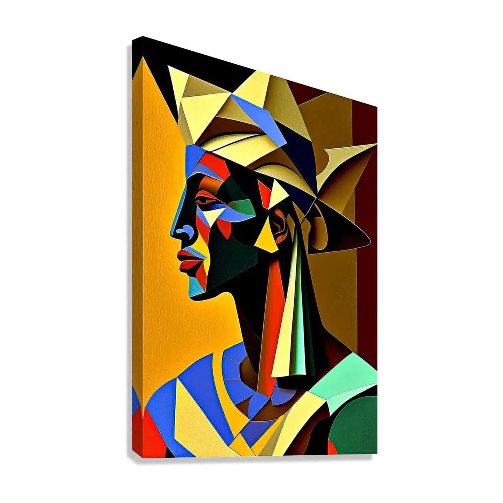 Medjay Soldier, Egypt Ethnic Abstract Art Print 23145 Giclée Stretched Canvas Print Visual Wall Art