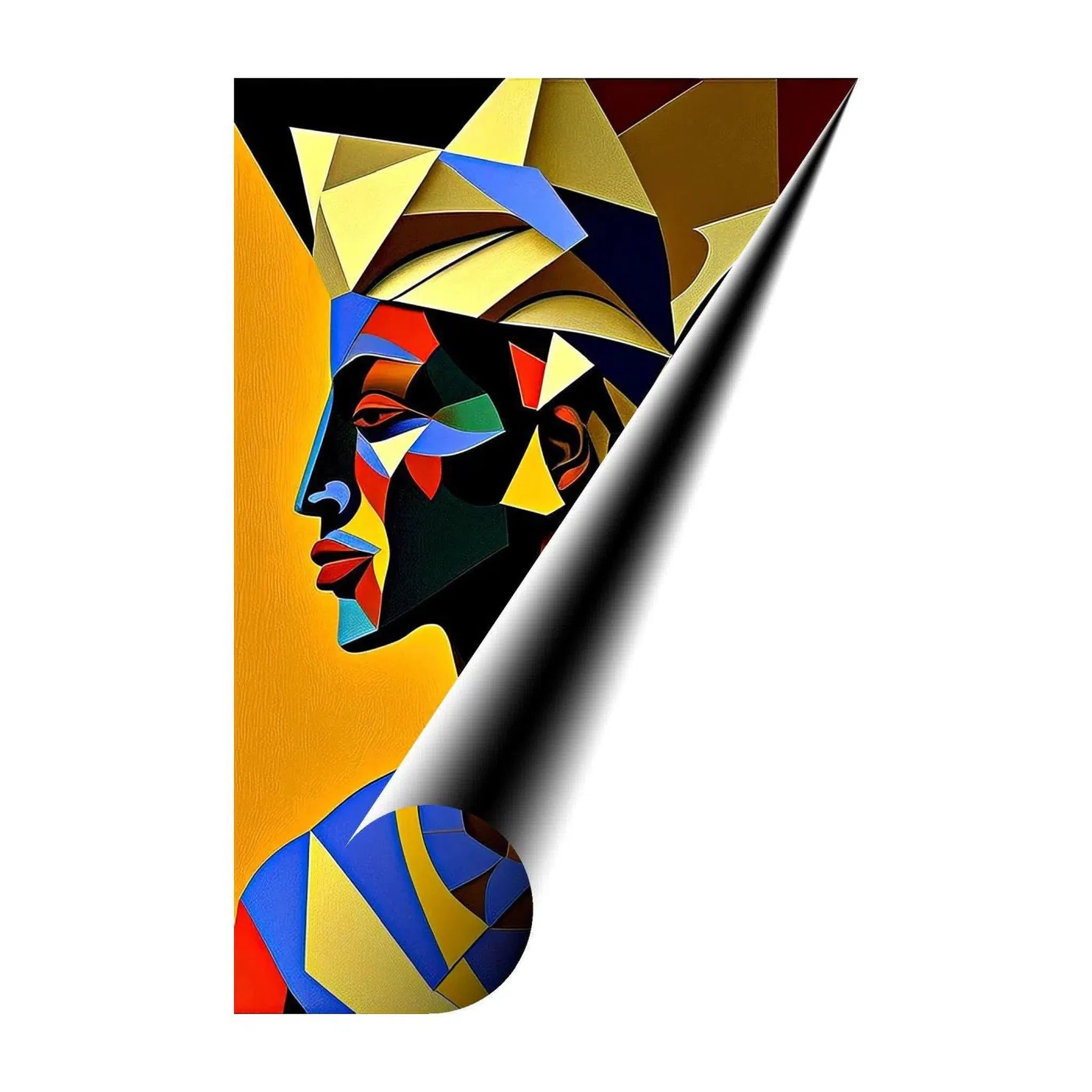 Medjay Soldier, Egypt Ethnic Abstract Art Print 23145 Giclée Fine Art Matte Paper Print Visual Wall Art