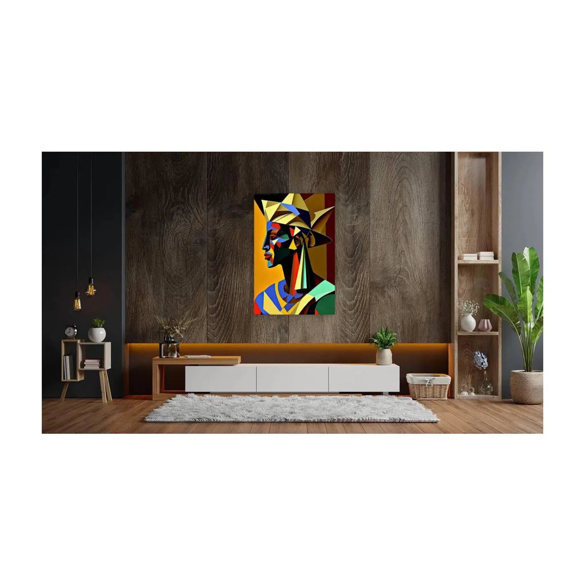 Medjay Soldier, Egypt Ethnic Abstract Art Print 23145 Visual Wall Art