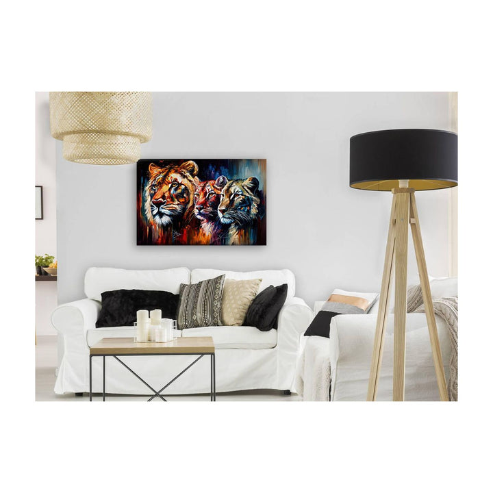 Monarch Of The African Savannah Lions, Animal Art Print 32105 Visual Wall Art