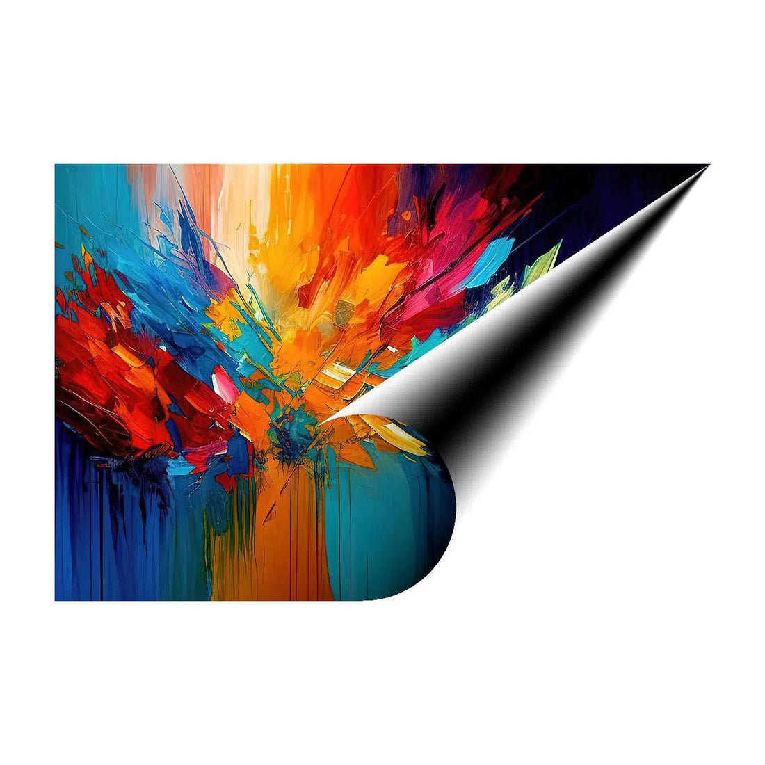 Mottle Abstract, Splatter Art Print 32530 Giclée Fine Art Matte Paper Print Visual Wall Art