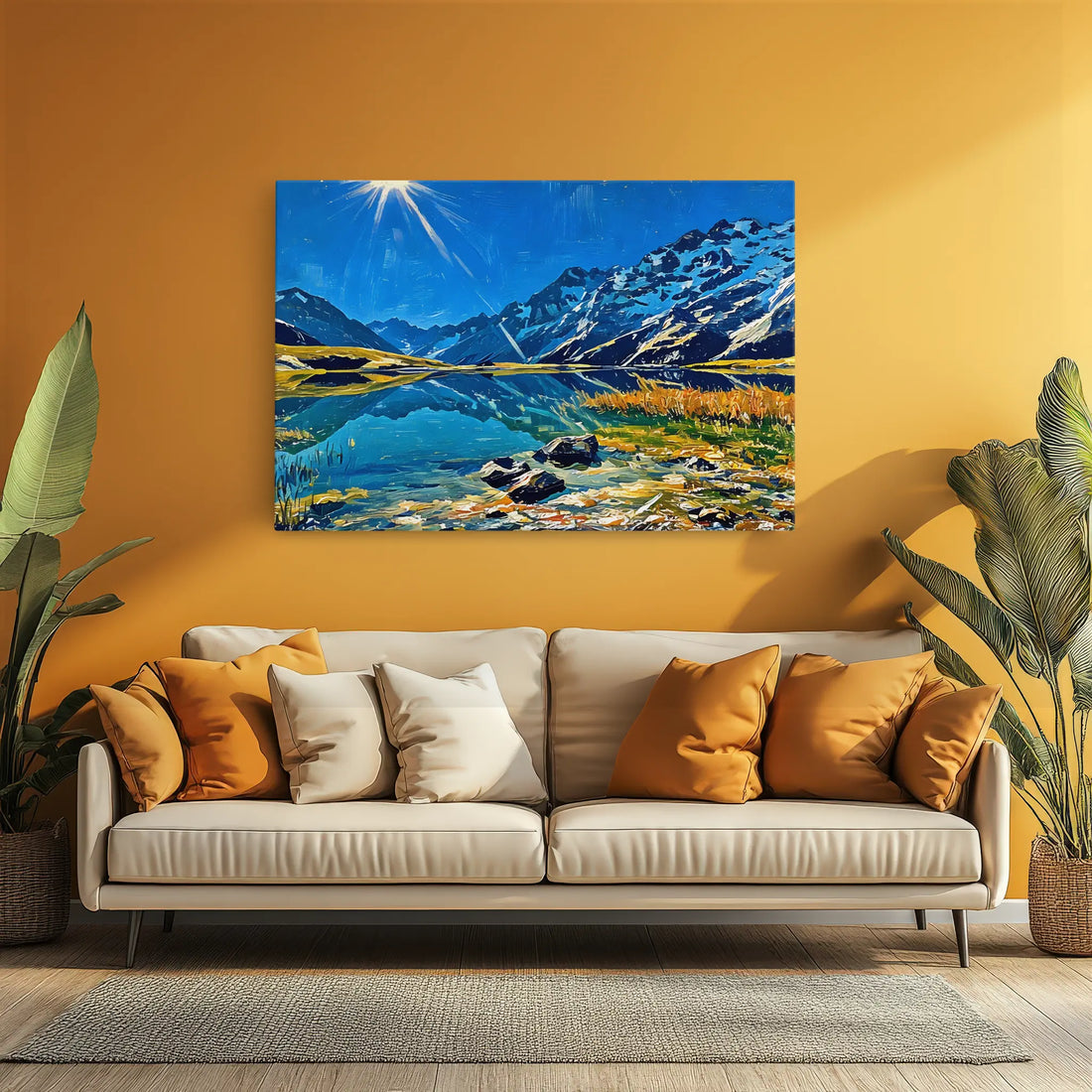Mountain Lake Sunshine Giclée Print 323032 Visual Wall Art AR3:2H Giclée Print