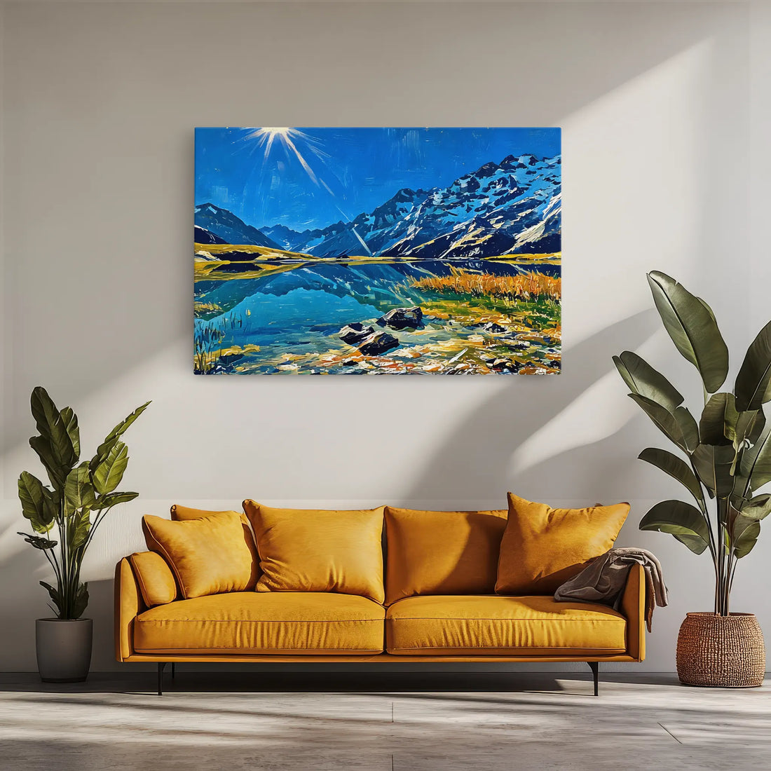 Mountain Lake Sunshine Giclée Print 323032 Visual Wall Art AR3:2H Giclée Print