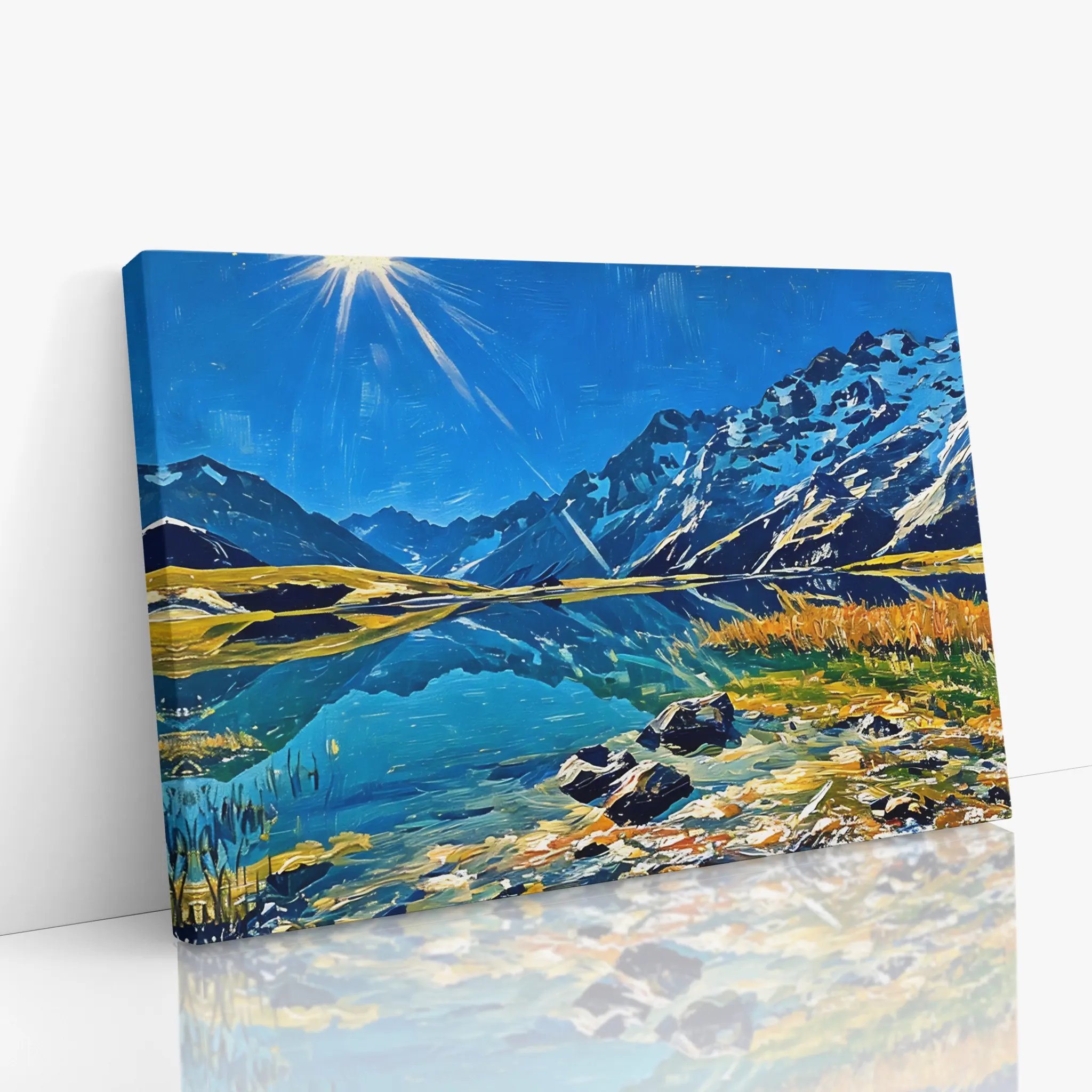 Mountain Lake Sunshine Giclée Print 323032 Visual Wall Art AR3:2H Giclée Print