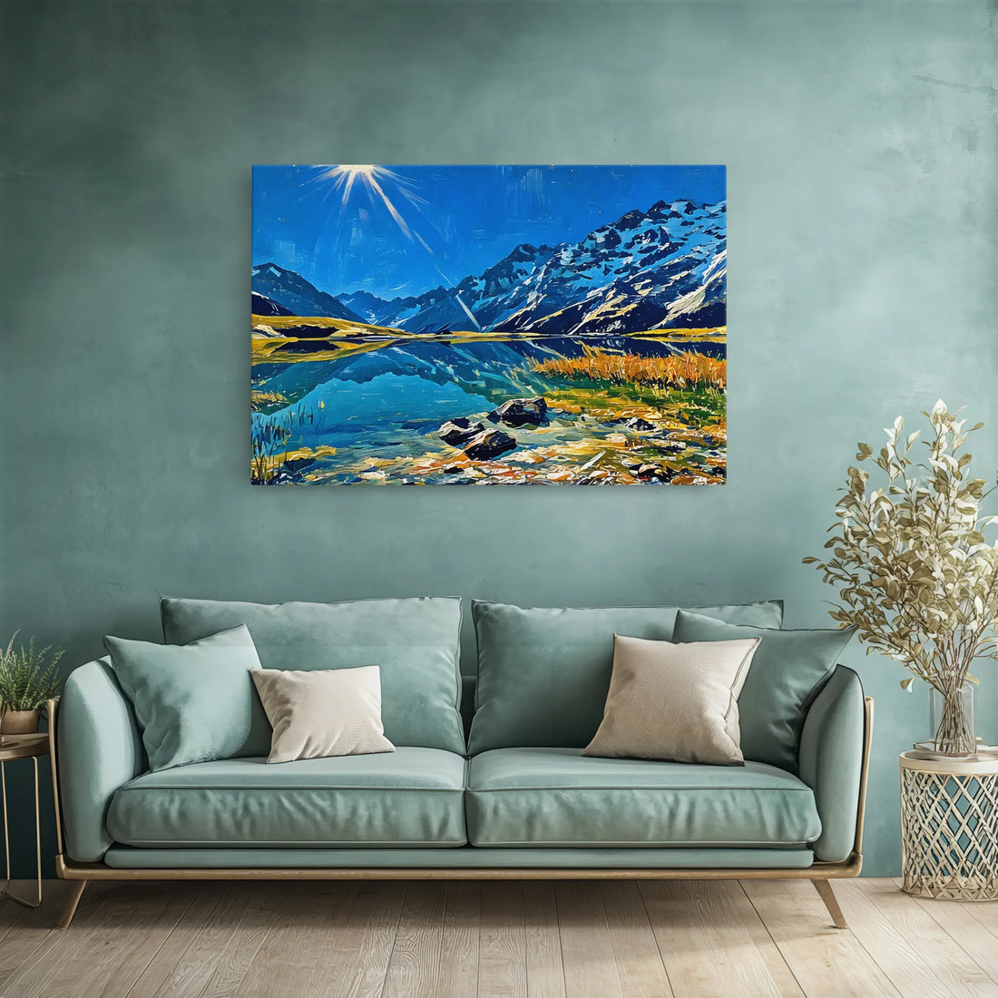 Mountain Lake Sunshine Giclée Print 323032 Visual Wall Art AR3:2H Giclée Print