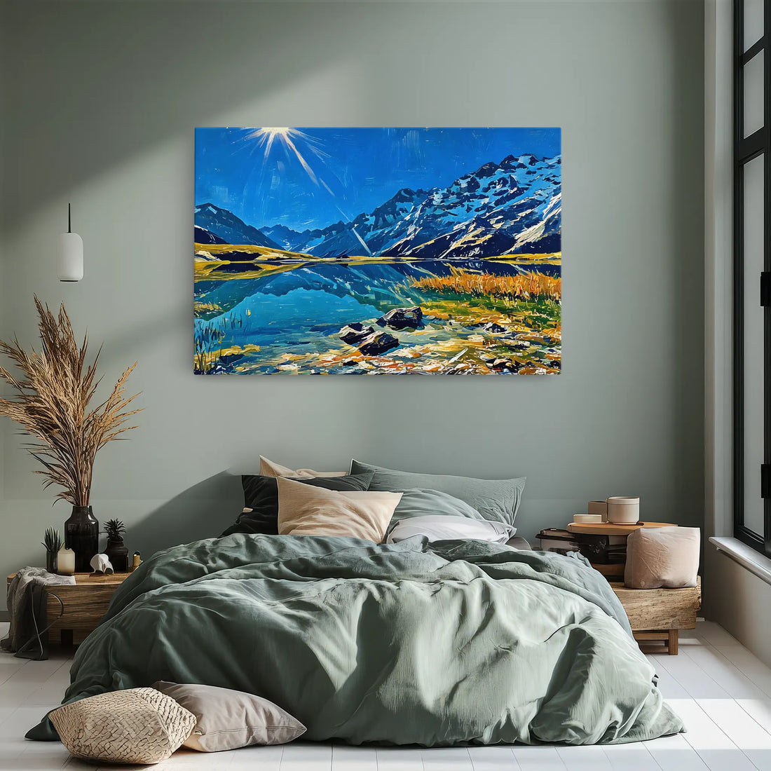 Mountain Lake Sunshine Giclée Print 323032 Visual Wall Art AR3:2H Giclée Print