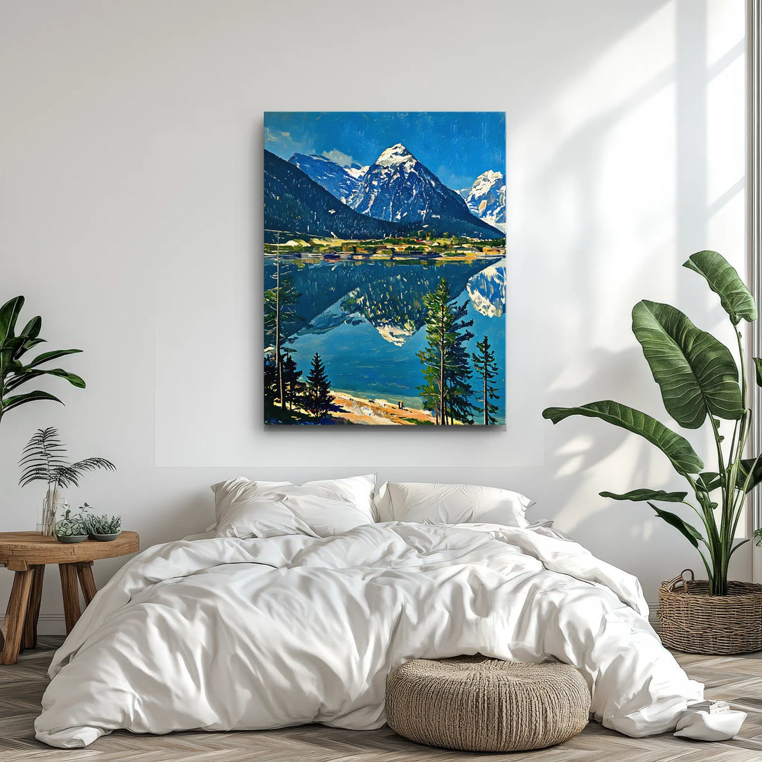 Mountain Reflection Lake Giclée Print 455002 Visual Wall Art AR3:4V-AR4:5V Giclée Print