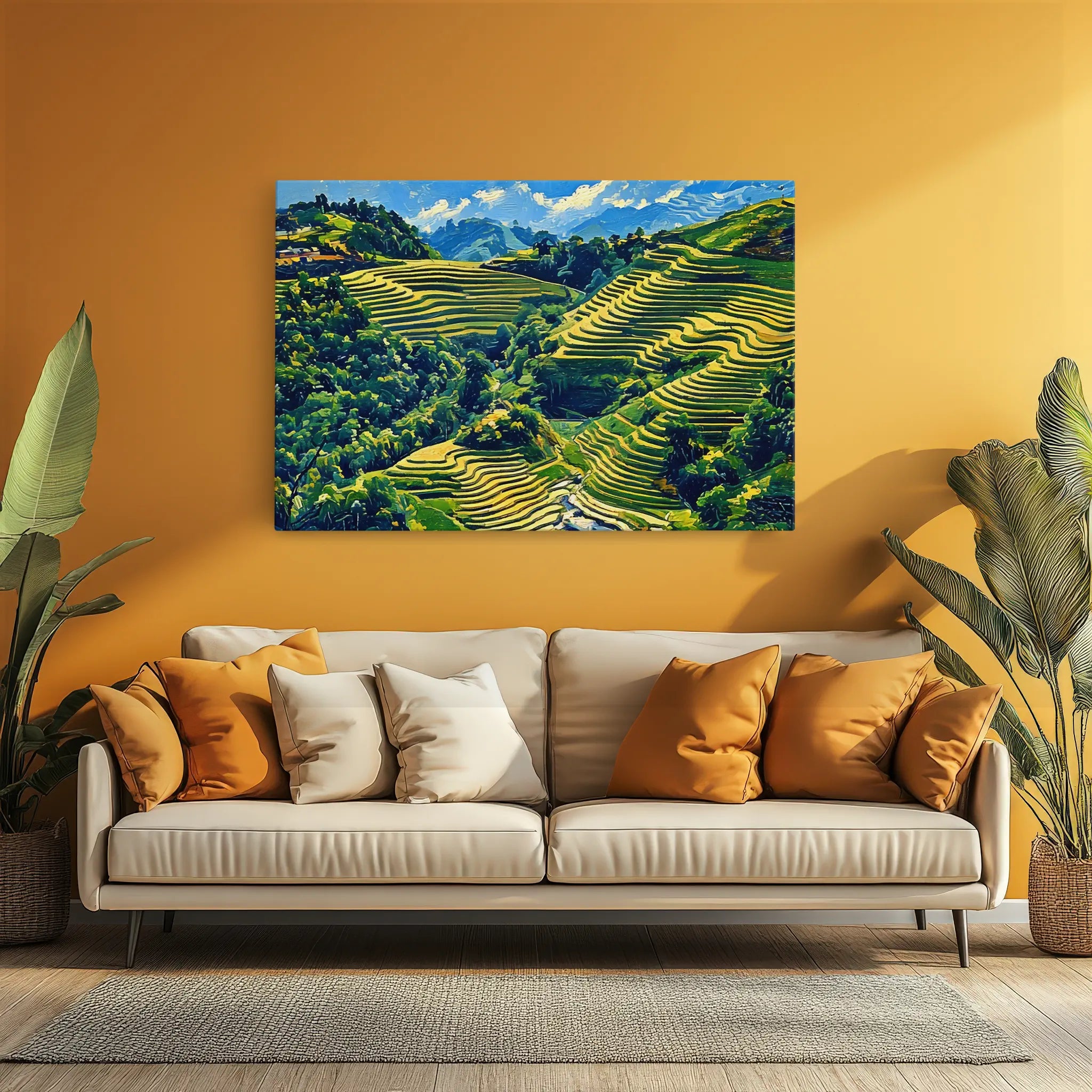 Mountain Rice Fields Giclée Print 323034 Visual Wall Art AR3:2H Giclée Print