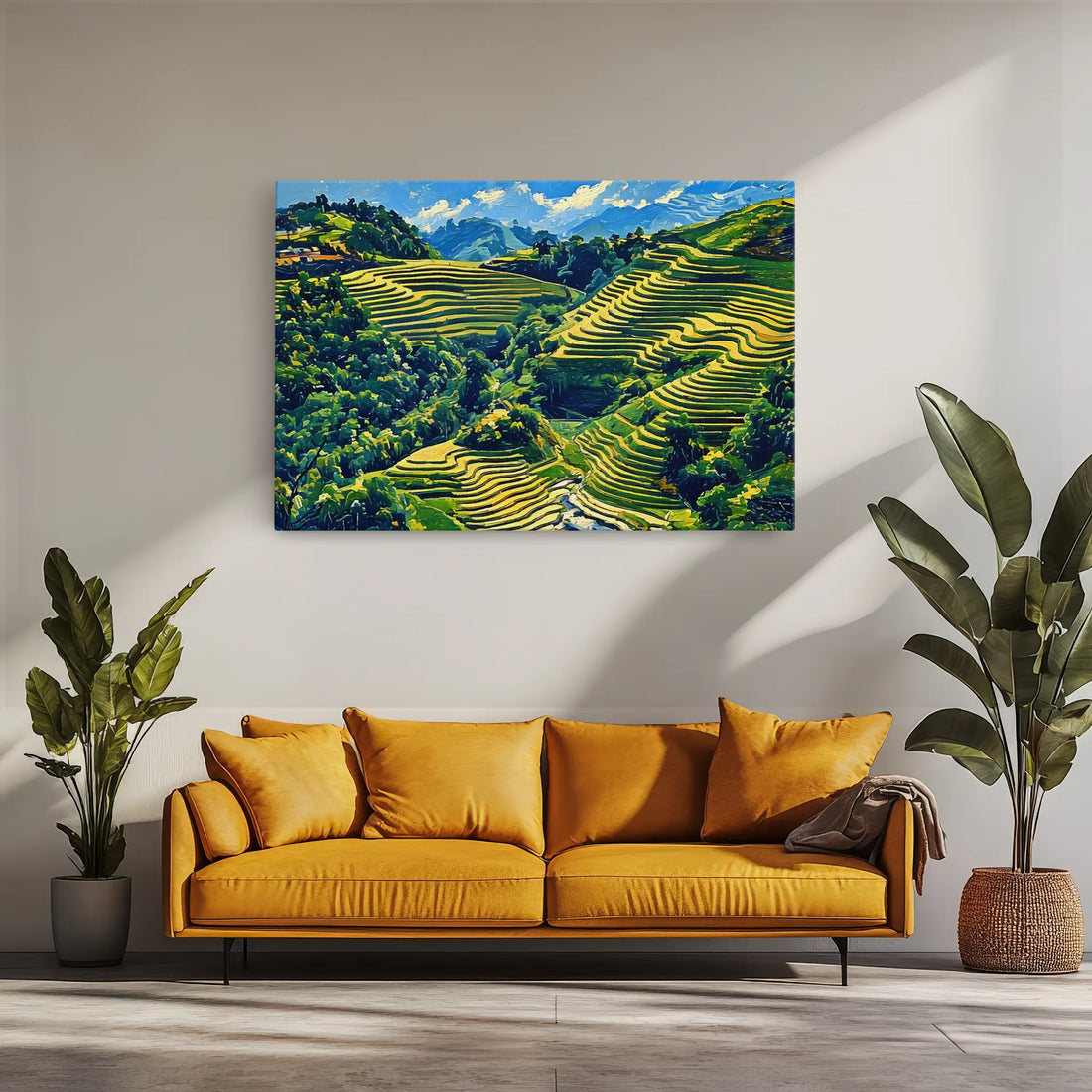 Mountain Rice Fields Giclée Print 323034 Visual Wall Art AR3:2H Giclée Print
