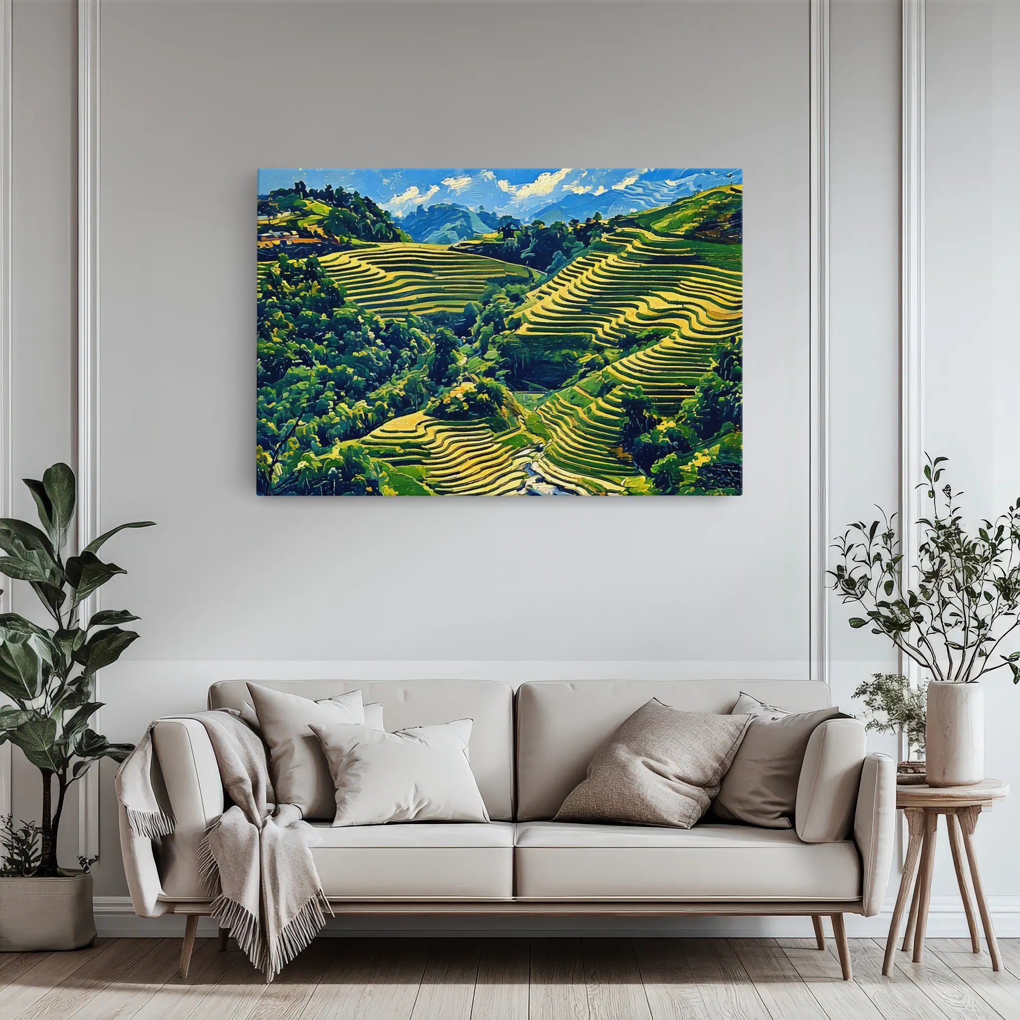 Mountain Rice Fields Giclée Print 323034 Visual Wall Art AR3:2H Giclée Print