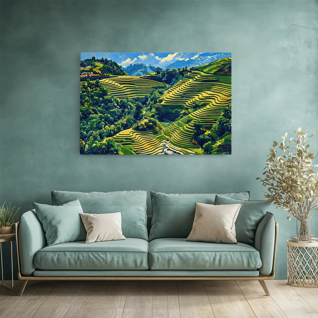 Mountain Rice Fields Giclée Print 323034 Visual Wall Art AR3:2H Giclée Print