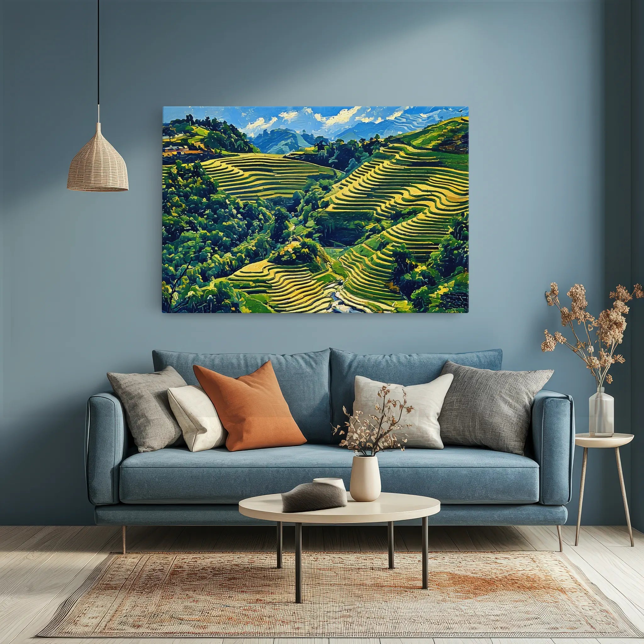 Mountain Rice Fields Giclée Print 323034 Visual Wall Art AR3:2H Giclée Print