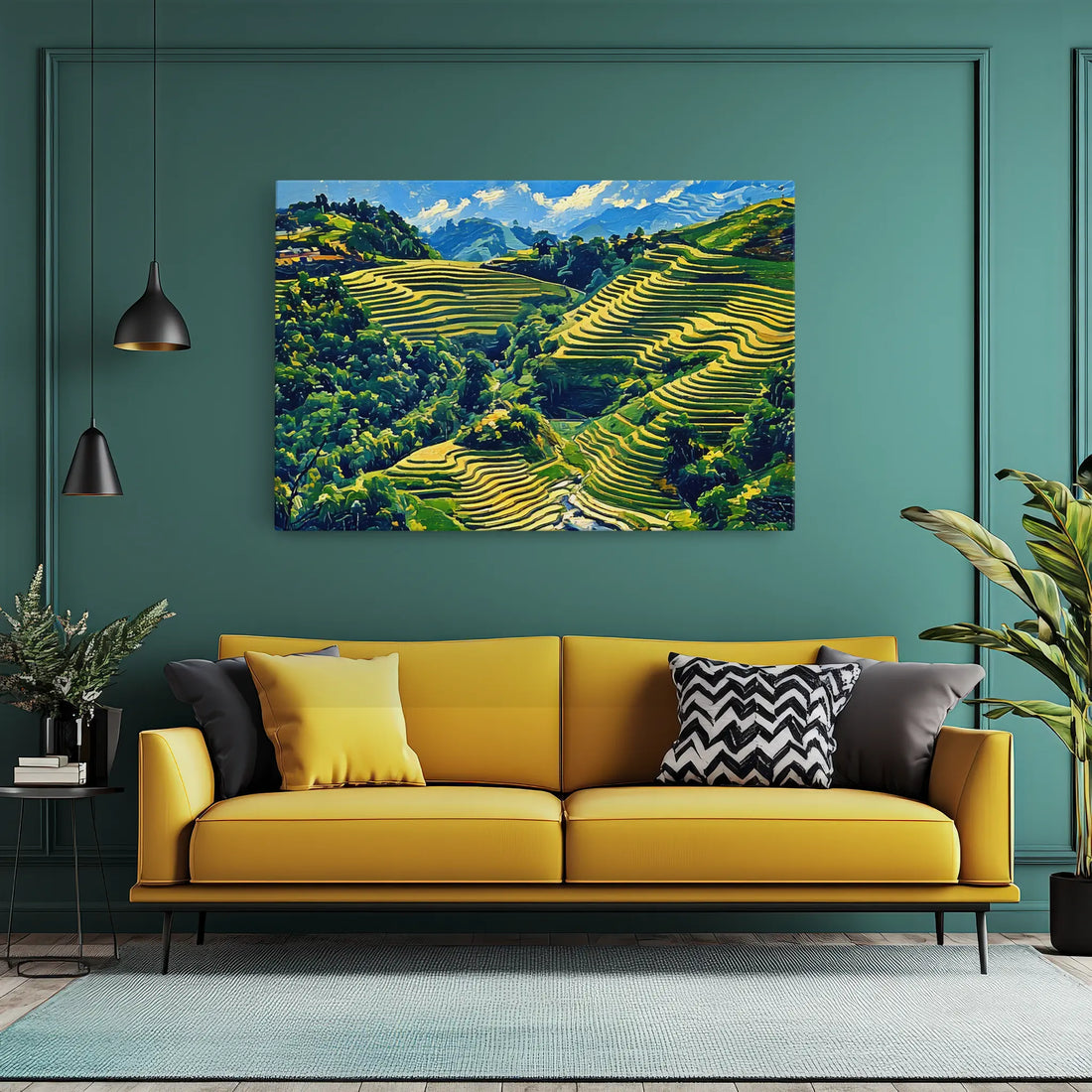 Mountain Rice Fields Giclée Print 323034 Visual Wall Art AR3:2H Giclée Print