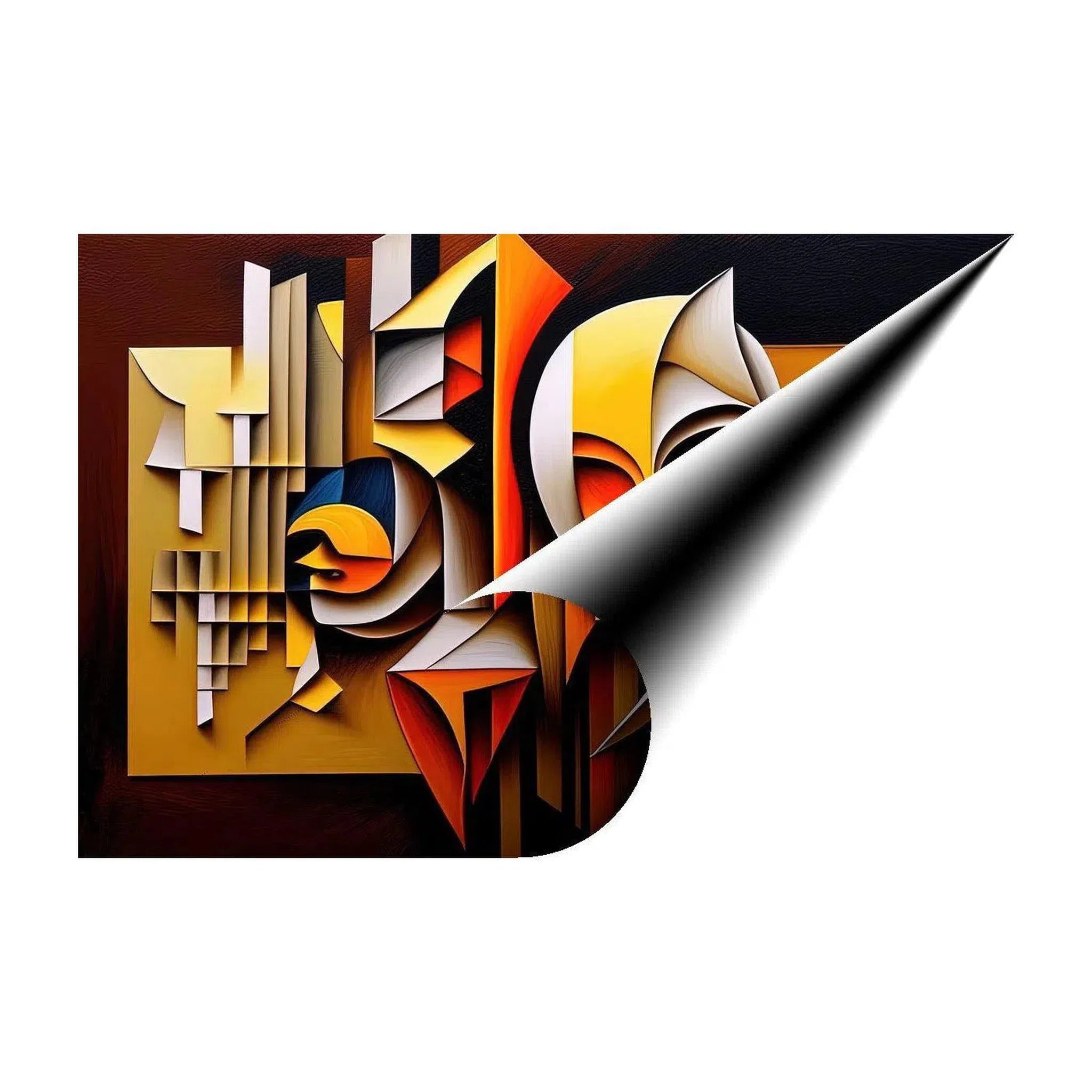 Moving On, Abstract Art Print 32539 Giclée Fine Art Matte Paper Print Visual Wall Art