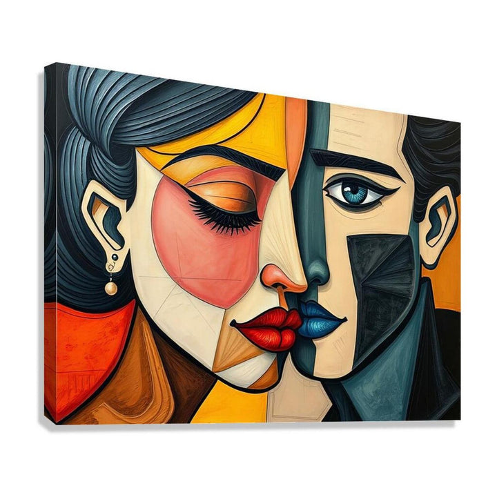 Mutual Feelings, Abstract Art Print 43637 Giclée Stretched Canvas Print Visual Wall Art