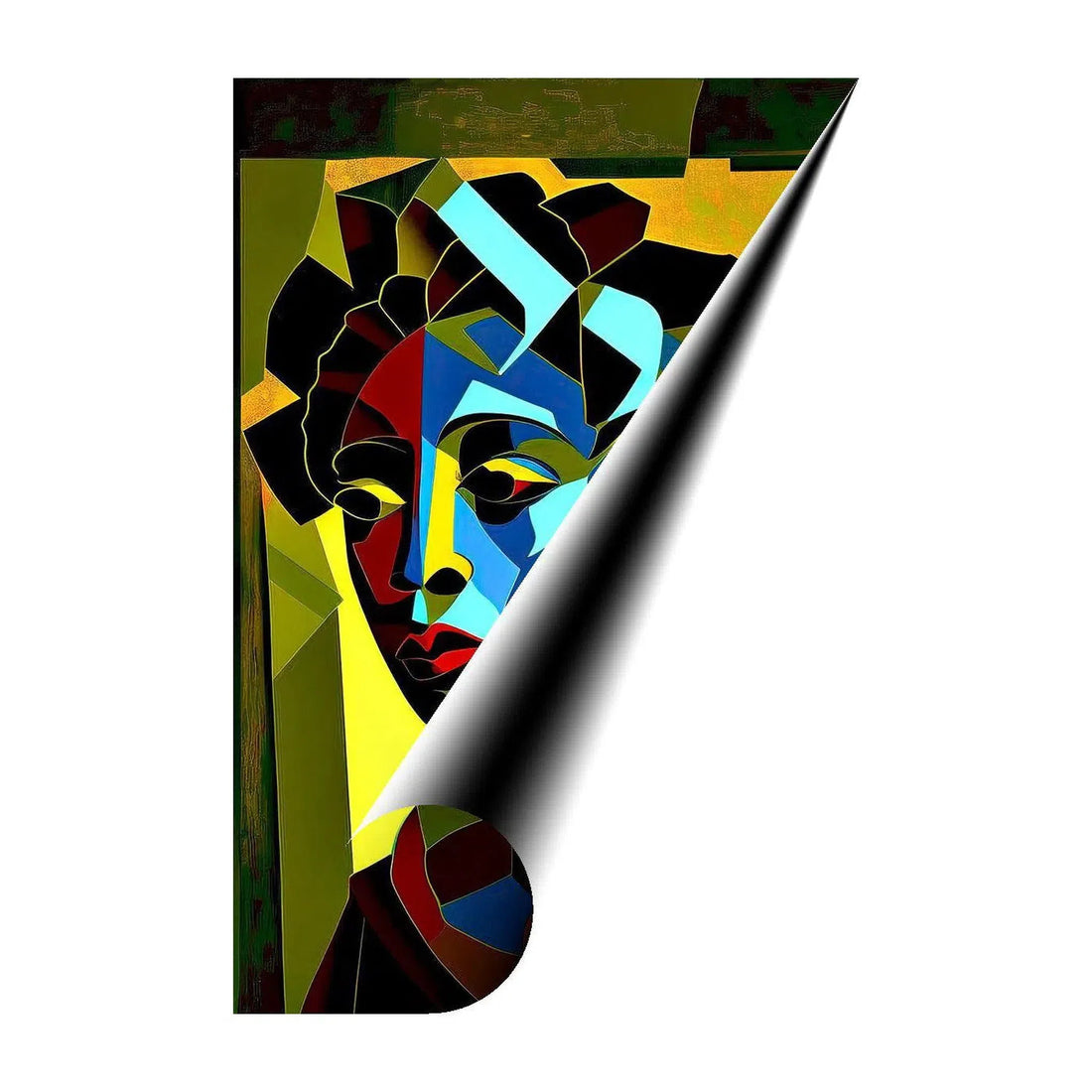 Nilo-Saharan, Ethnic Abstract Art Print 23137 Giclée Rolled Canvas Print Visual Wall Art