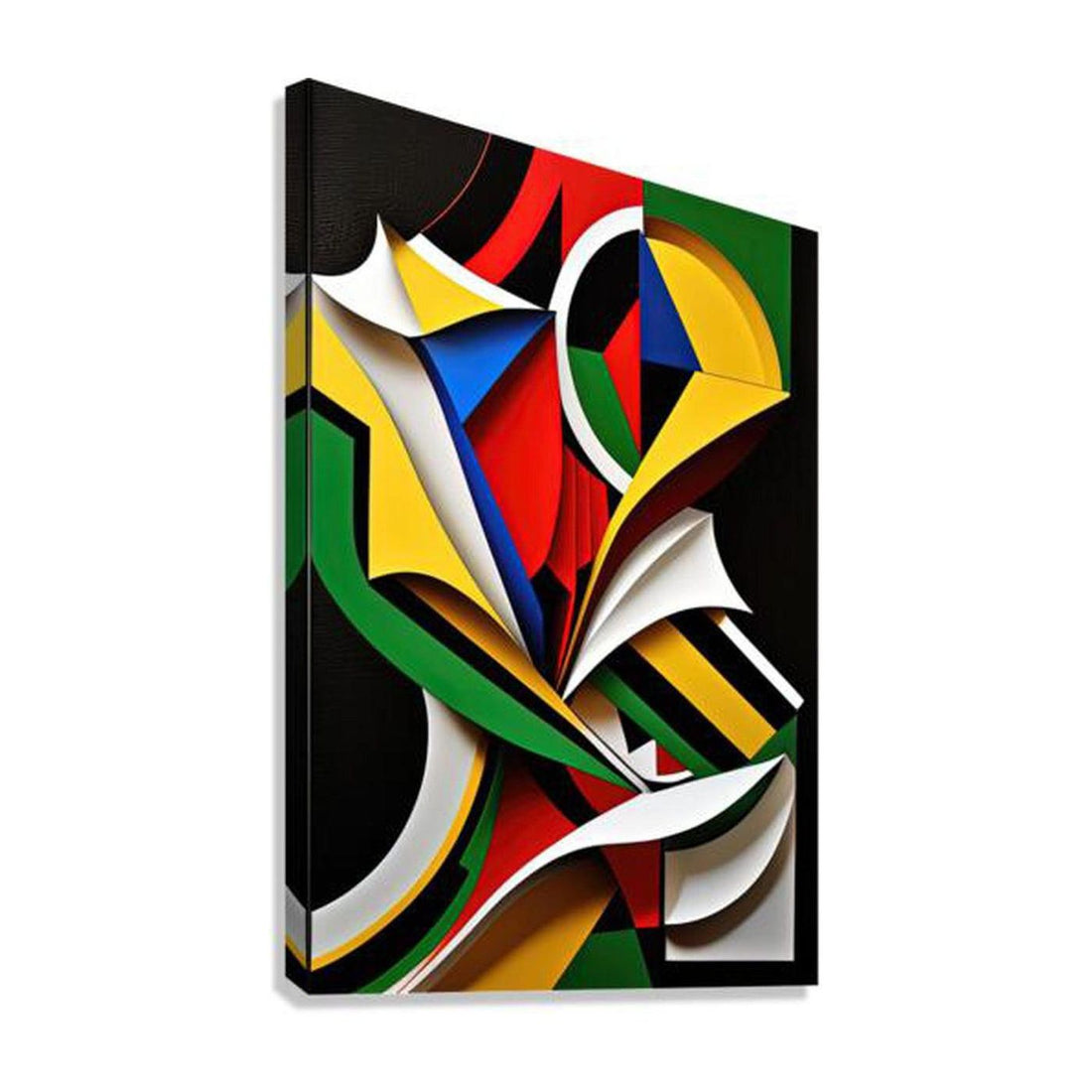 No Drama, Abstract Art Print 23632 Giclée Stretched Canvas Print Visual Wall Art