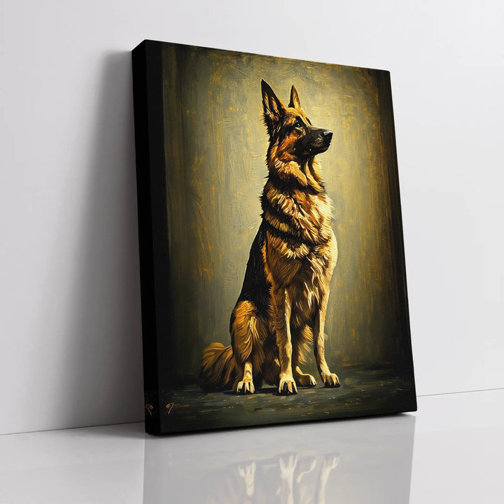Noble German Shepherd Seated Giclée Print 456042 Visual Wall Art AR3:4V-AR4:5V Giclée Print