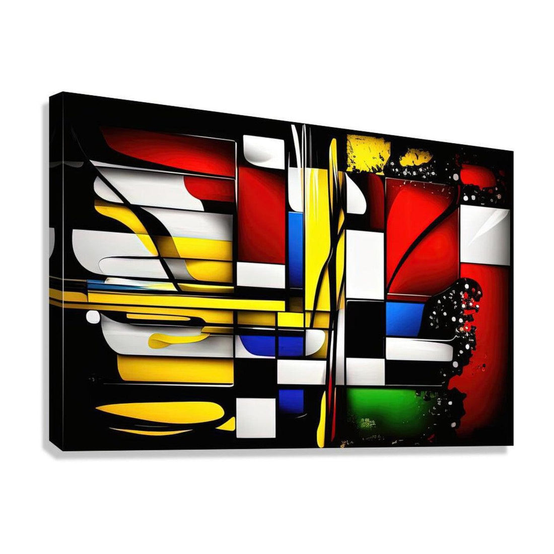 Observation, Abstract Art Print 32826 Giclée Stretched Canvas Print Visual Wall Art