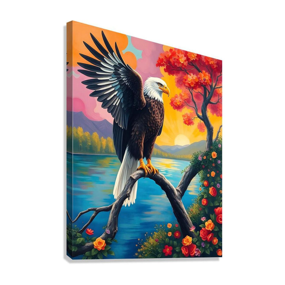 Of Jove Bald Eagle, Bird Art Print 34207 Giclée Stretched Canvas Print Visual Wall Art