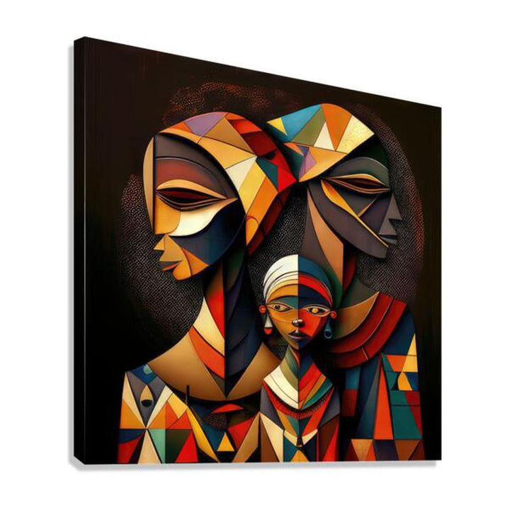 One And Only, Ethnic Abstract Art Print 11106 Giclée Stretched Canvas Print Visual Wall Art