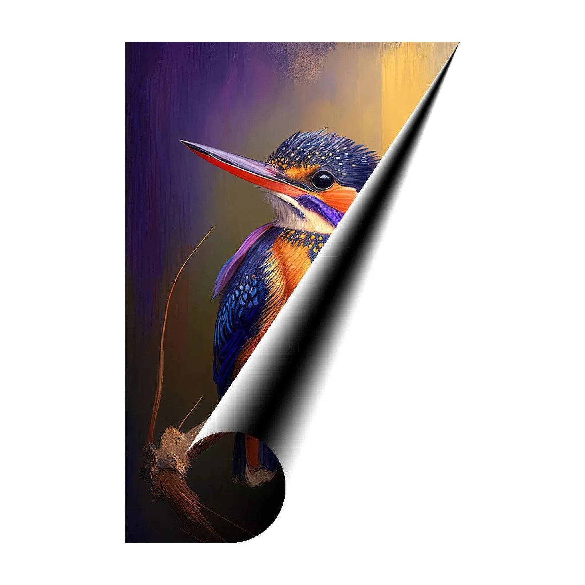 Oriental Dwarf Kingfisher, Bird Art Print 23276 Giclée Fine Art Matte Paper Print Visual Wall Art