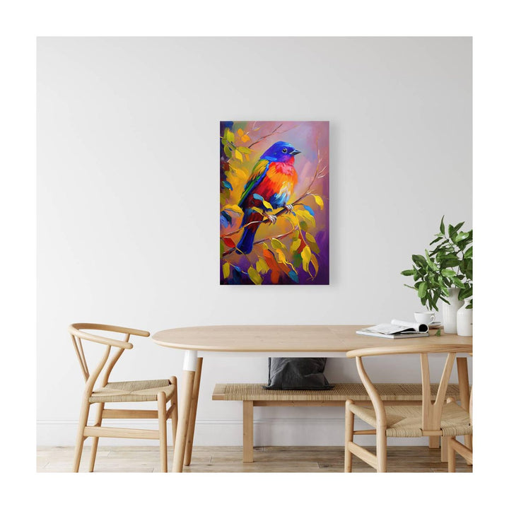 Painted Bunting, Passerina Ciris, Bird Art Print 23282 Visual Wall Art