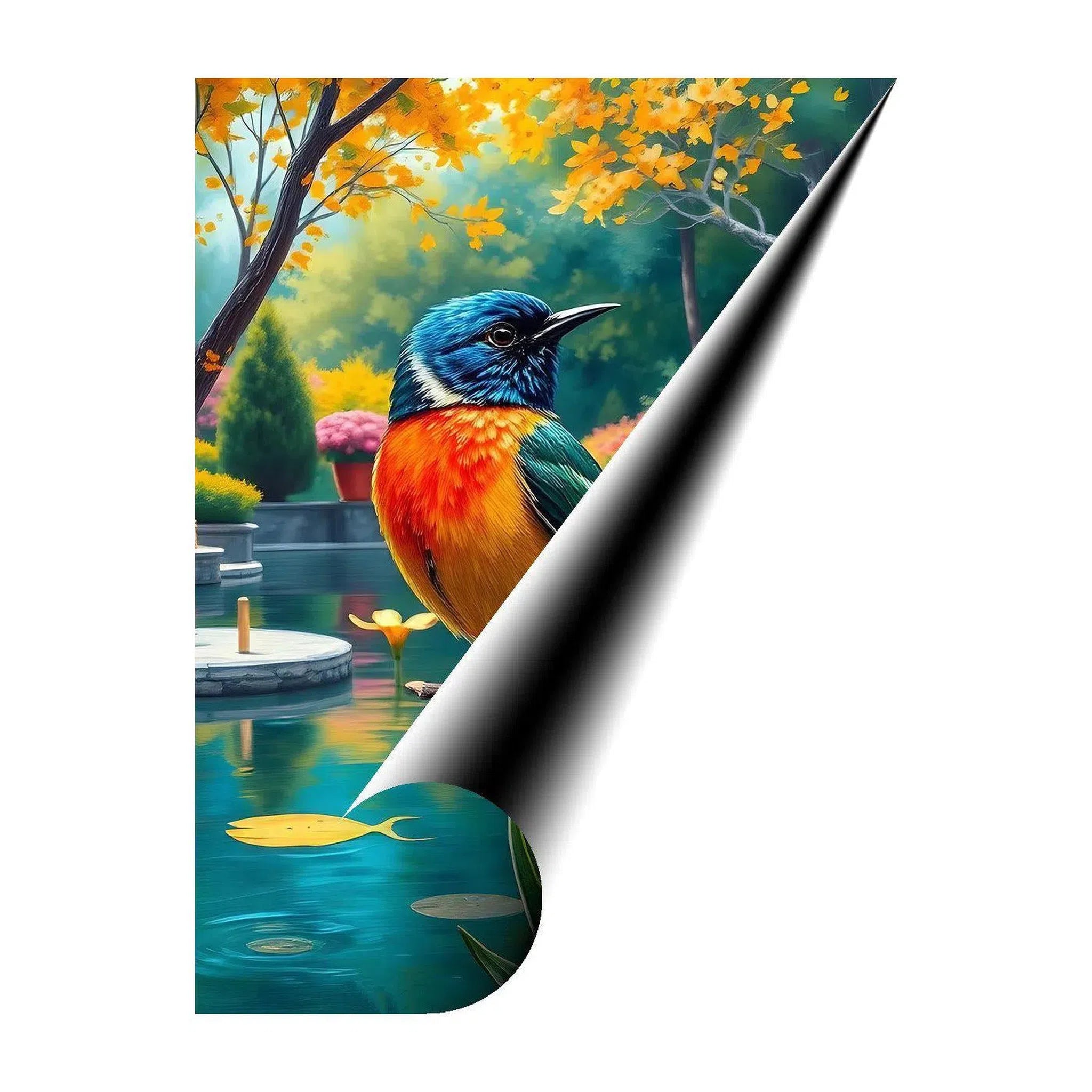 Painted Bunting Passerina Ciris, Bird Art Print 34203 Giclée Rolled Canvas Print Visual Wall Art