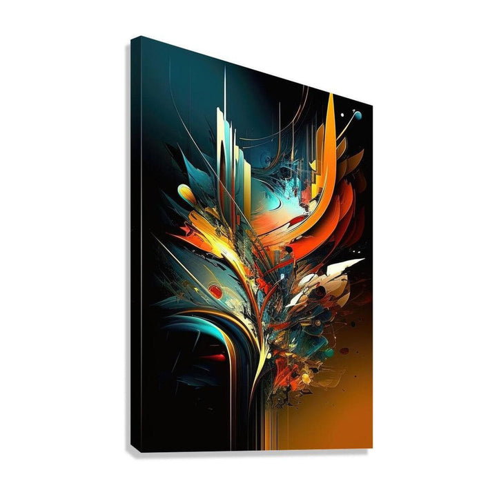 Partition, Abstract Art Print 23612 Giclée Stretched Canvas Print Visual Wall Art