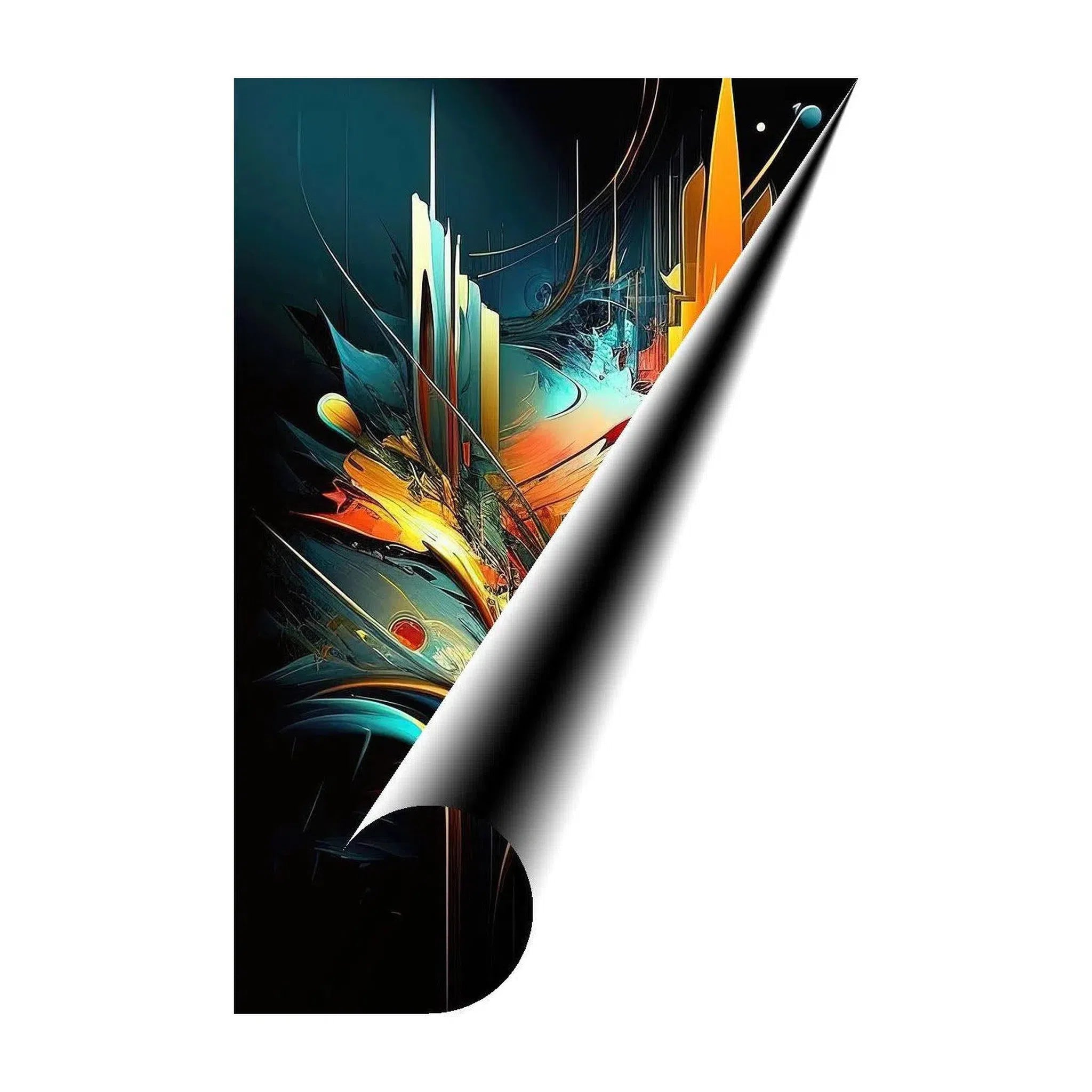 Partition, Abstract Art Print 23612 Giclée Fine Art Matte Paper Print Visual Wall Art