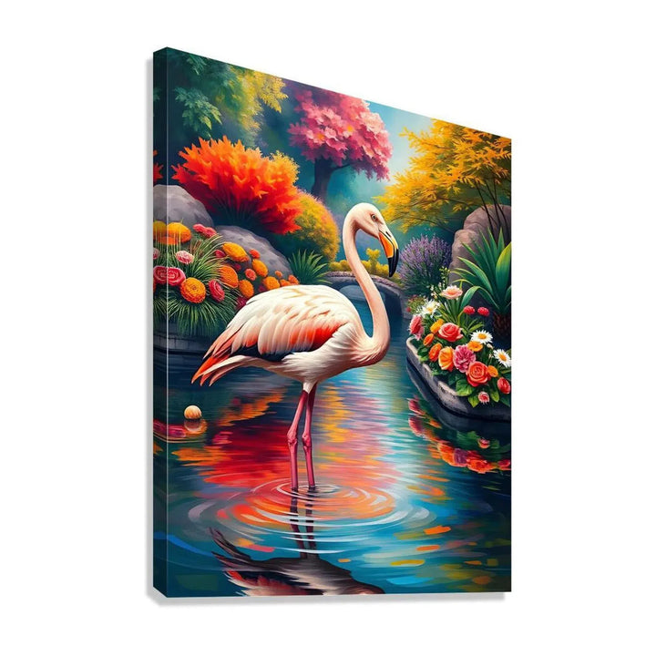 Phoenicopterus Chilean Flamingo, Bird Art Print 34215 Giclée Stretched Canvas Print Visual Wall Art