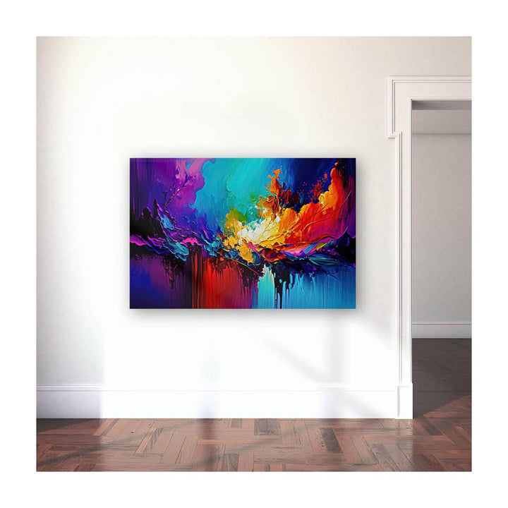 Plash Abstract Splatter Art Print 32531 Visual Wall Art