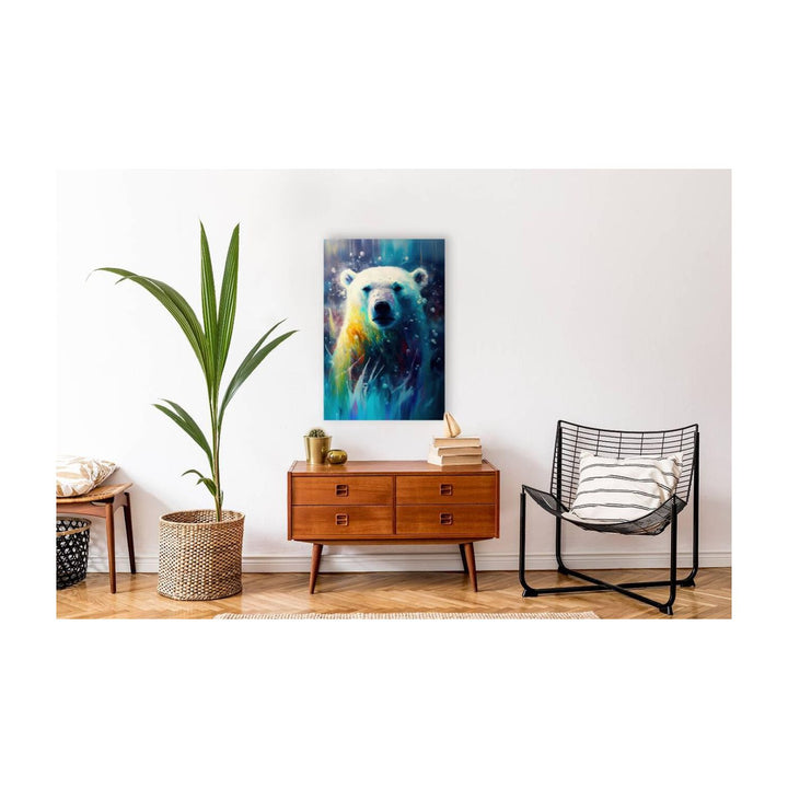 Polar Bear In Cold, Animal Art Print 23903 Visual Wall Art