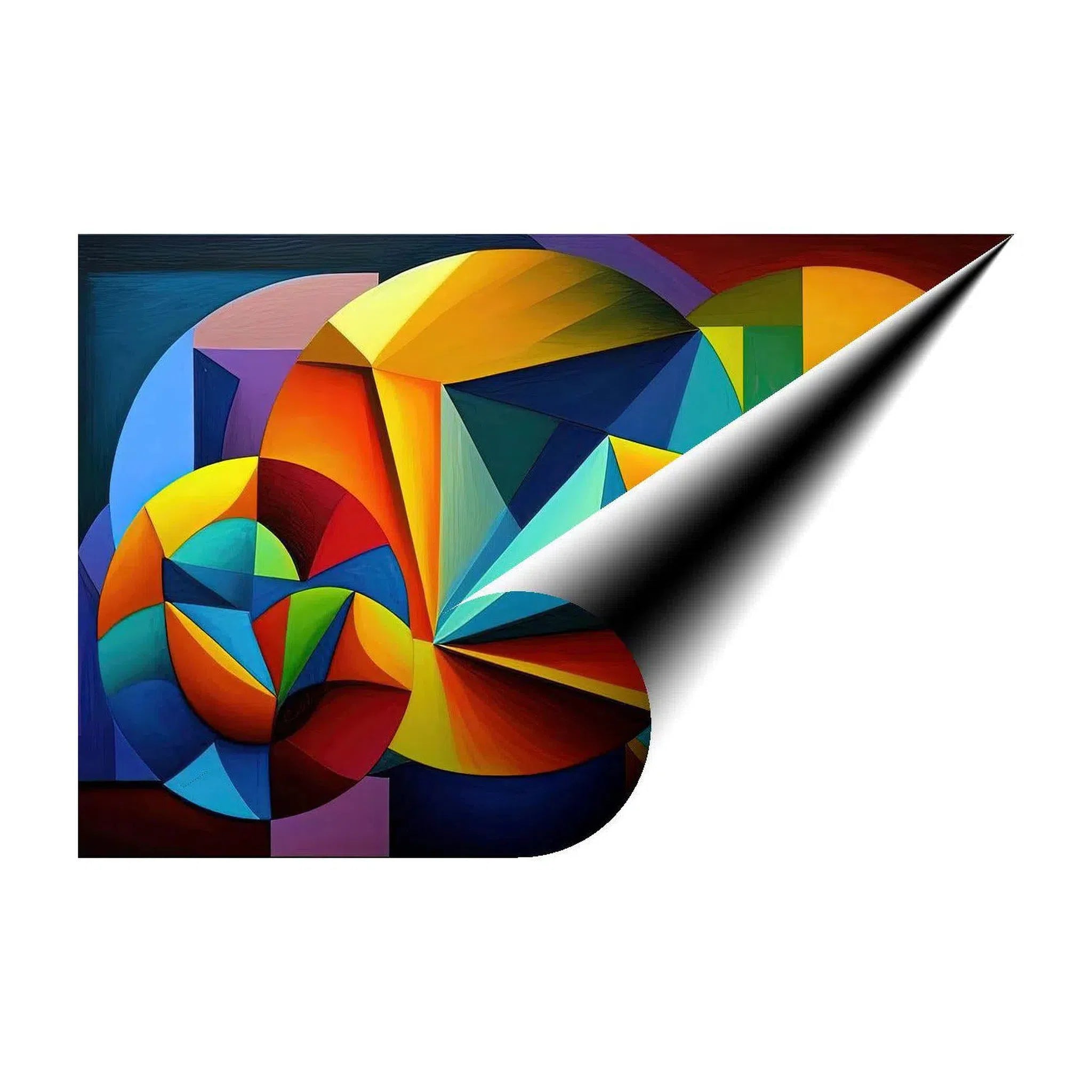 Polestar, Abstract Art Print 32511 Giclée Rolled Canvas Print Visual Wall Art