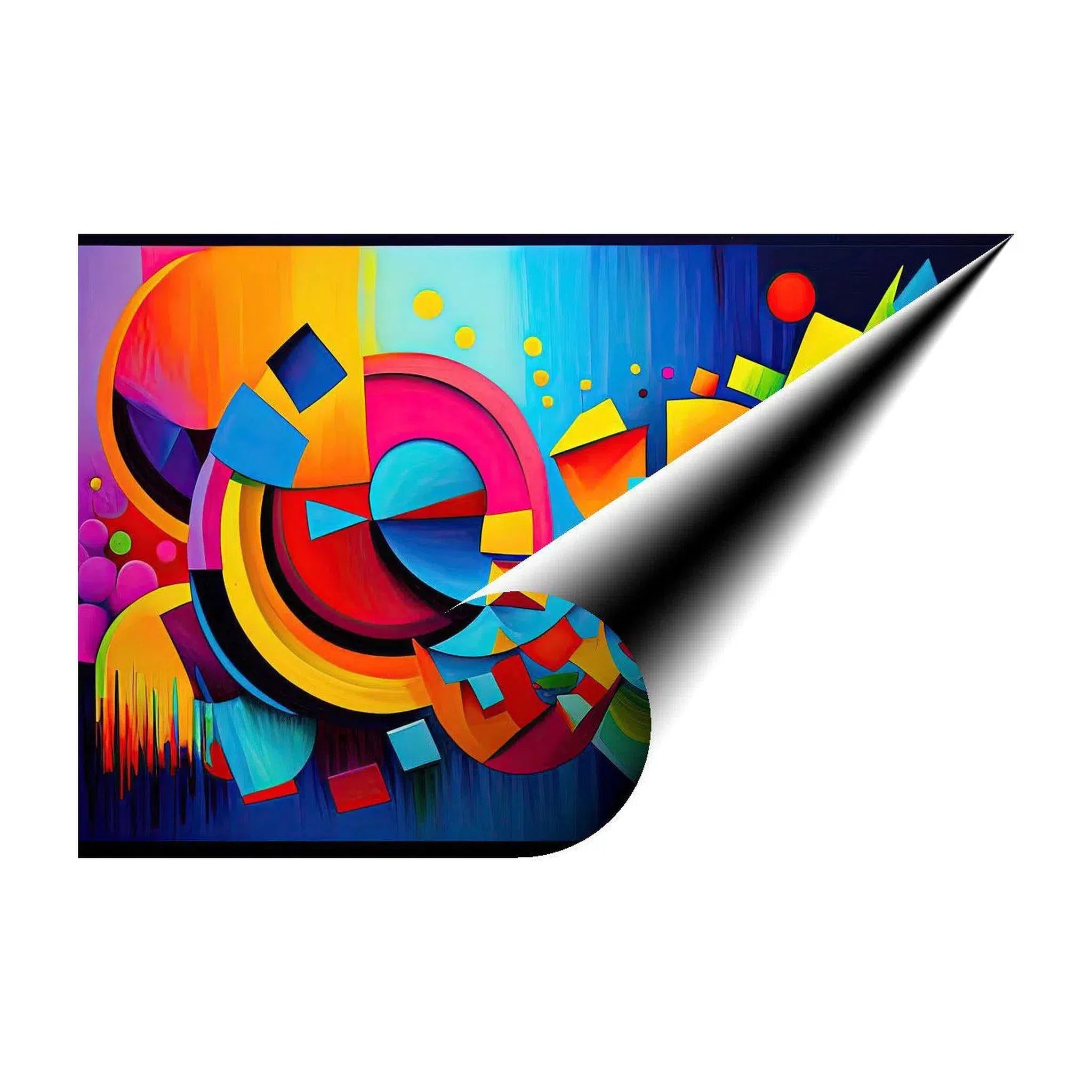 Pore Over, Abstract Art Print 32522 Giclée Rolled Canvas Print Visual Wall Art