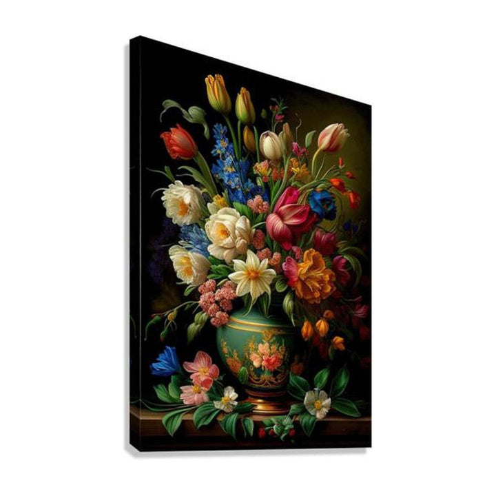 Portraiture Of Flowers, Still Life Nature Art Print 23606 Giclée Stretched Canvas Print Visual Wall Art