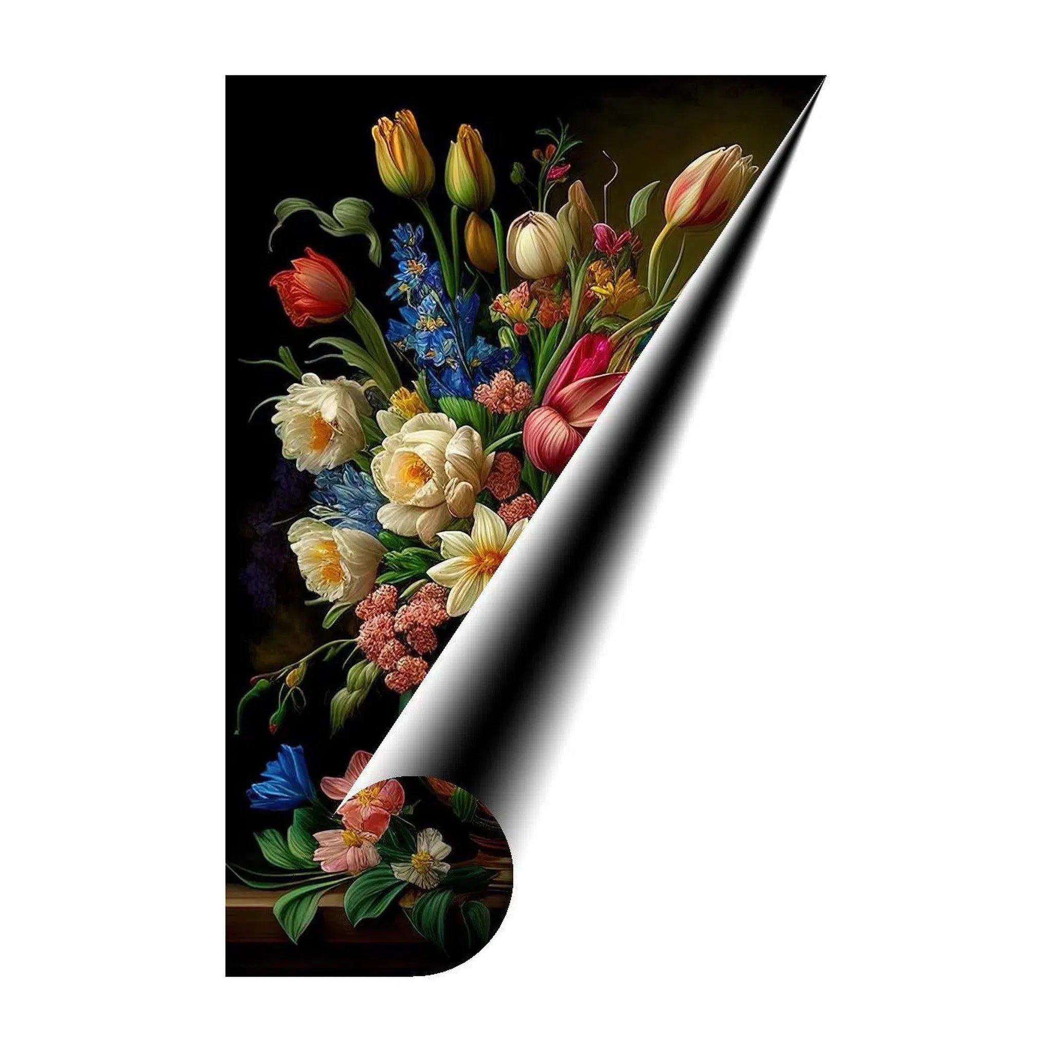 Portraiture Of Flowers, Still Life Nature Art Print 23606 Giclée Rolled Canvas Print Visual Wall Art