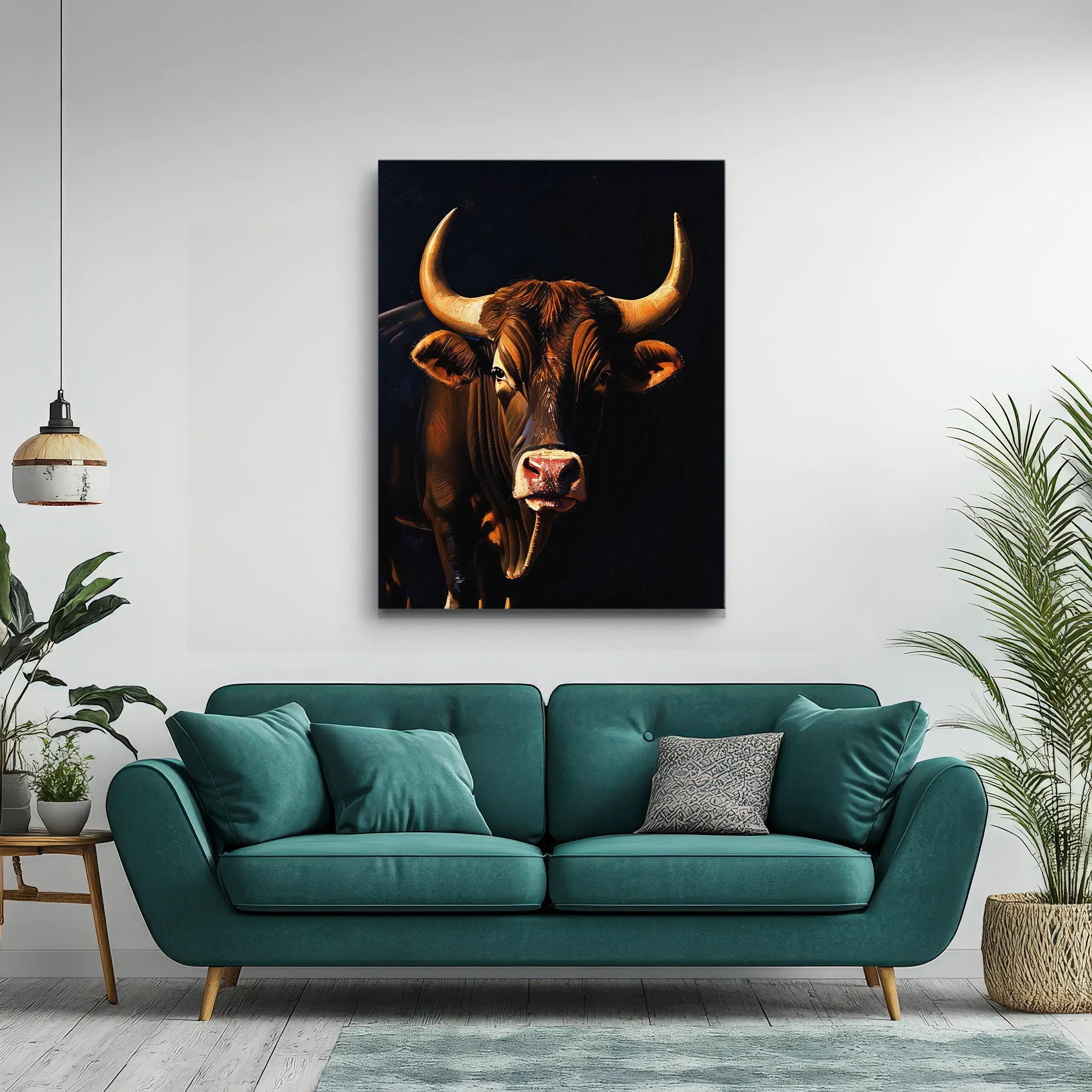 Powerful Brown Bull Giclée Print 456045 Visual Wall Art AR3:4V-AR4:5V Giclée Print