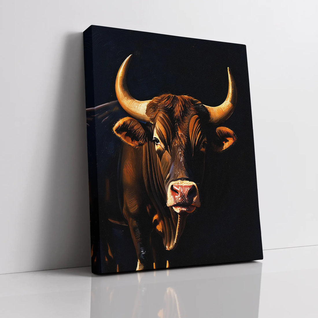 Powerful Brown Bull Giclée Print 456045 Visual Wall Art AR3:4V-AR4:5V Giclée Print