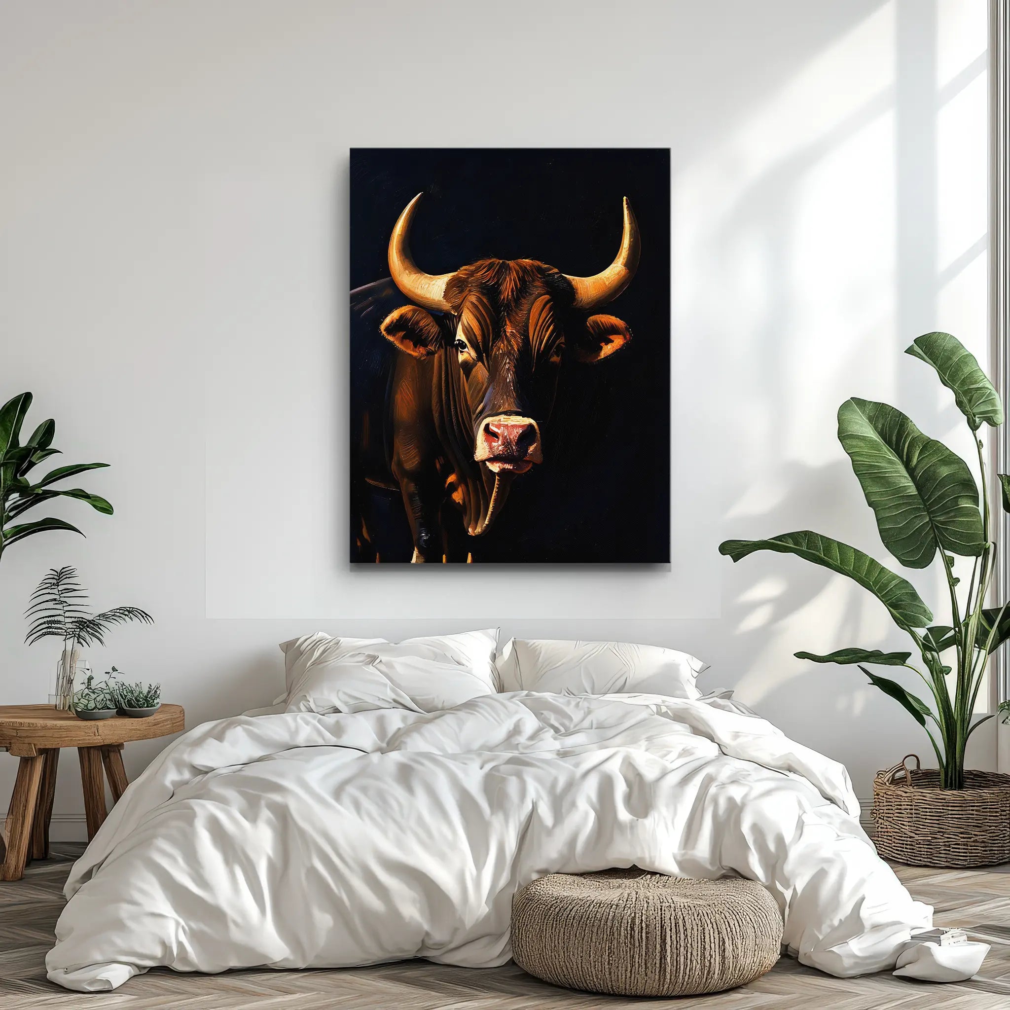 Powerful Brown Bull Giclée Print 456045 Visual Wall Art AR3:4V-AR4:5V Giclée Print