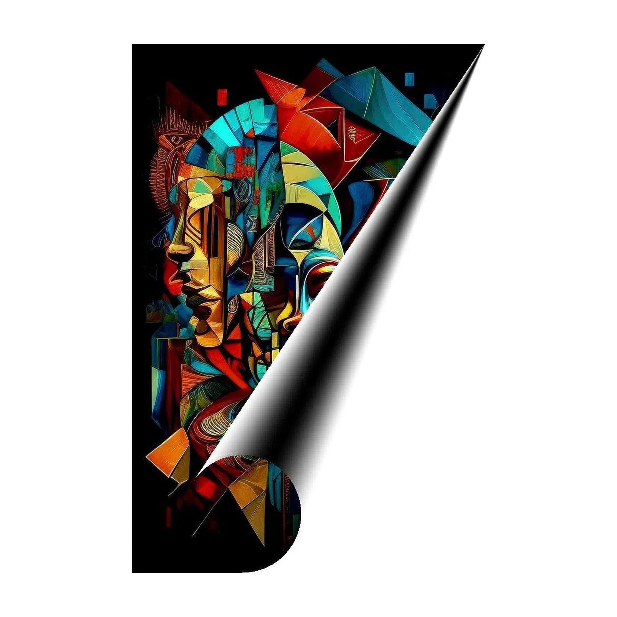 Problem Of Jealousy, Ethnic Abstract Art Print 23102 Giclée Fine Art Matte Paper Print Visual Wall Art