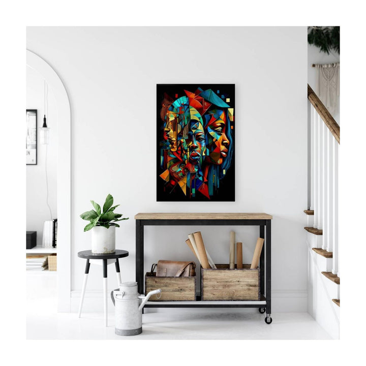 Problem Of Jealousy, Ethnic Abstract Art Print 23102 Visual Wall Art