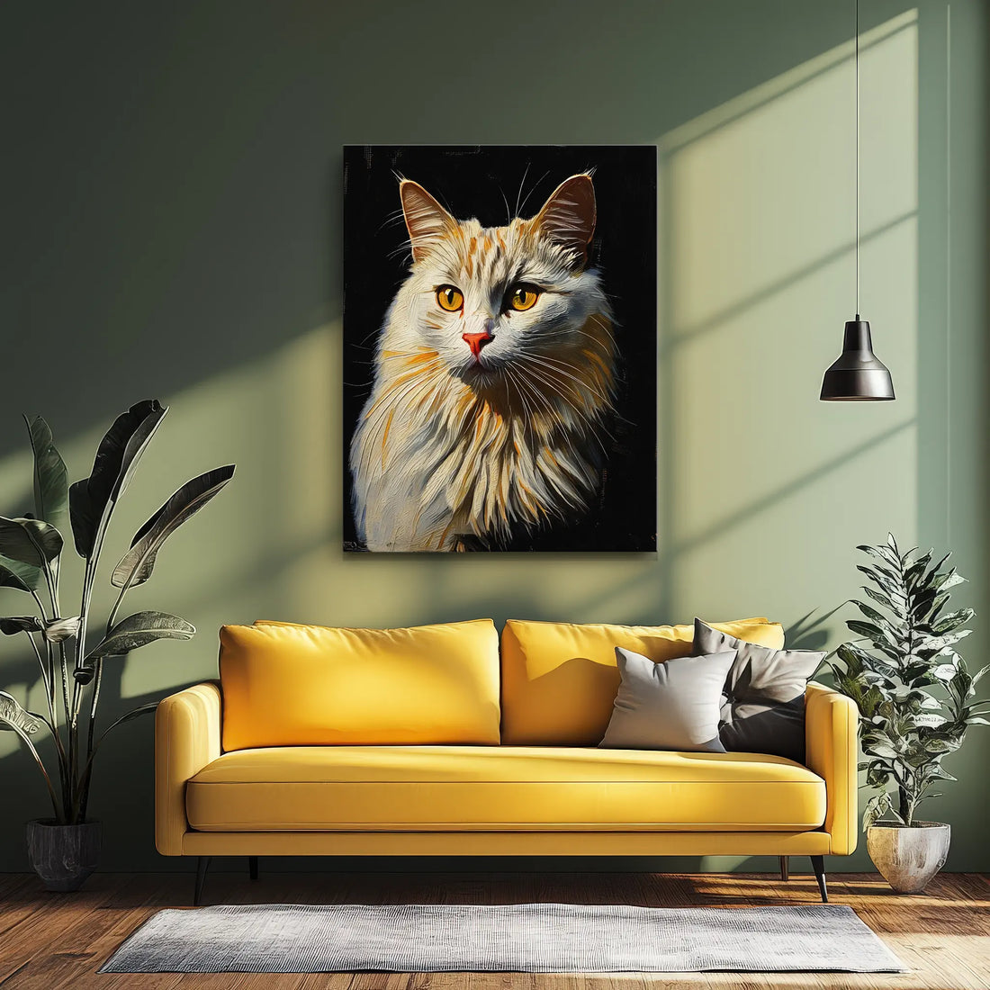 Radiant White Cat Giclée Print 456047 Visual Wall Art AR3:4V-AR4:5V Giclée Print