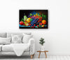 Basket Of Overflowing Fruits, Still Life Nature Art Print 32615 Visual Wall Art