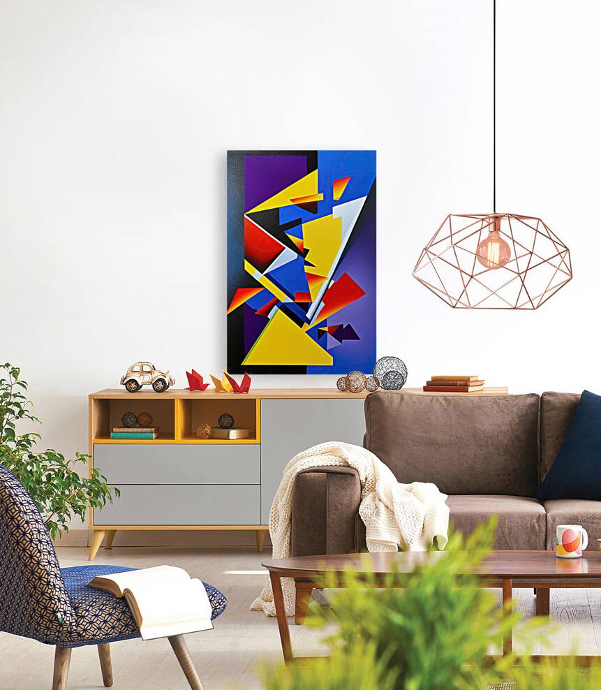 Futureproof, Modern 23609 Geometric Abstract, Printed Artwork