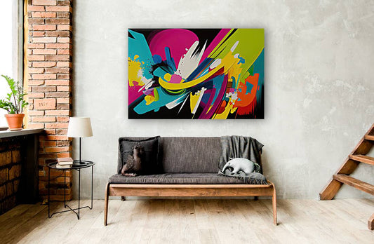 Whirling Motion, Modern 32800 Geometric Abstract, Printed Artwork